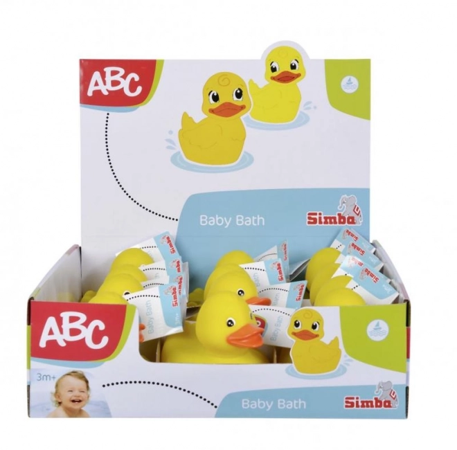 Canard de bain en caoutchouc coloré