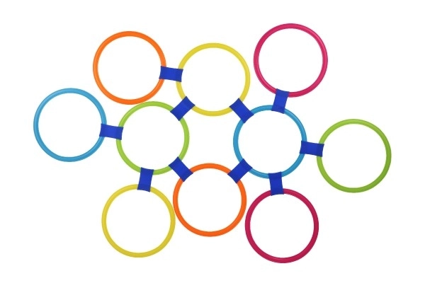 Cercles de saut colorés pour enfants et adultes