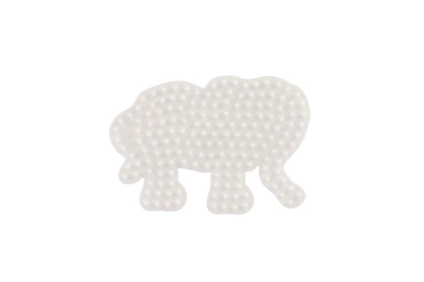 Plaque pour perles à repasser Hama MIDI éléphant, pingouin, chien en plastique 3 pièces sur carte 12x18x3cm