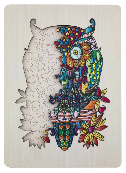 Puzzle silhouette hibou