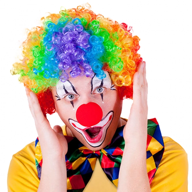 Perruque colorée Clown pour adultes
