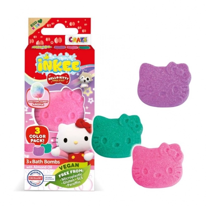 INKEE - Mini pack bombe effervescente - Hello Kitty