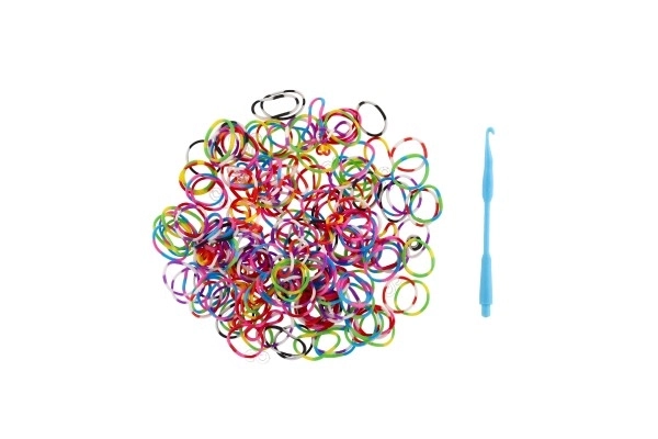 Élastiques colorés pour tissage - 200 pièces