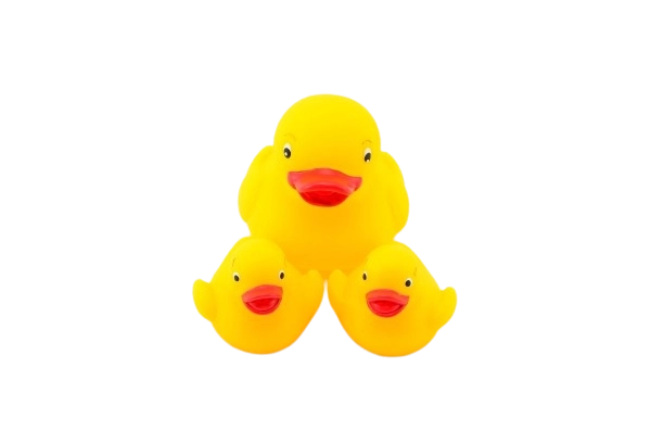 Ensemble de canards en caoutchouc pour le bain 3 pcs