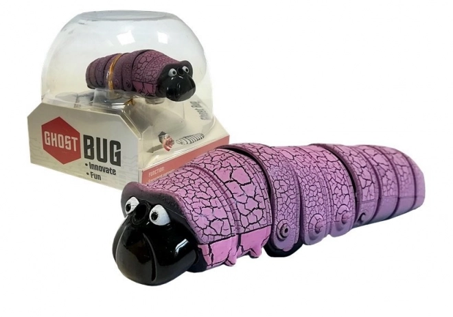 Robot chenille violet avec capteur infrarouge