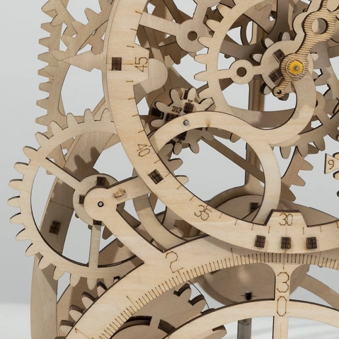 Horloge à pendule - Maquette en bois 3D