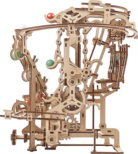 Ugears 3D puzzle mécanique en bois Circuit à billes Chaîne