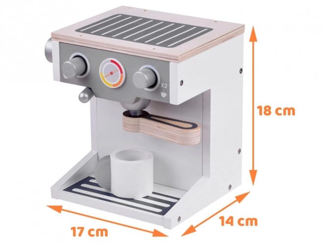 Machine à café en bois jouet pour enfants