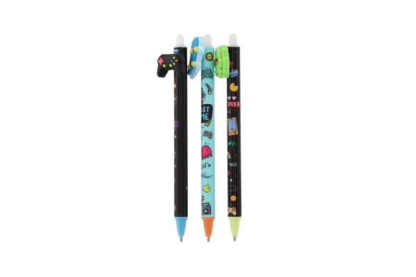 Stylo gomme Street game 15cm plastique 6 types 36pcs en boîte