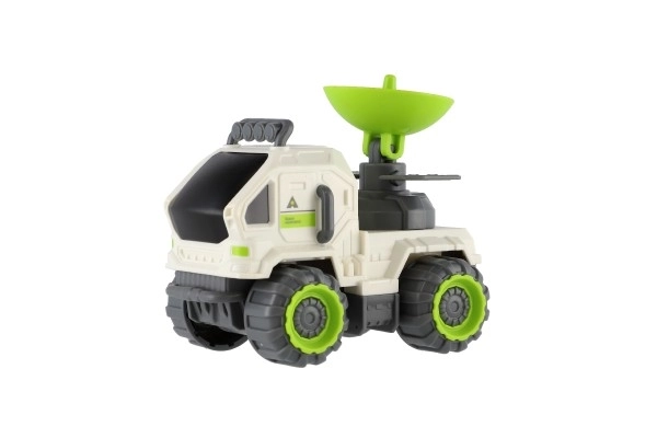 Voiture en plastique spatial 7x10cm avec volant d'inertie 3 types