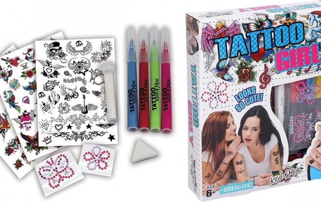 Kit de tatouage avec feutres