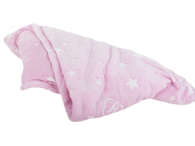 Couverture douce lumineuse avec motifs fluorescents 150x180 cm