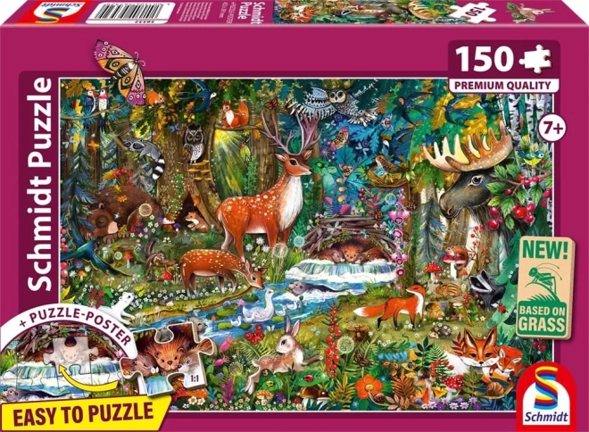 Puzzle Animaux de la Forêt 150 pièces