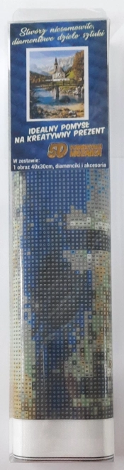 Norimpex Peinture diamantée Église à Ramsau 30x40cm