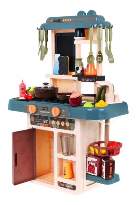 Cuisine moderne pour enfants avec eau courante et 42 accessoires