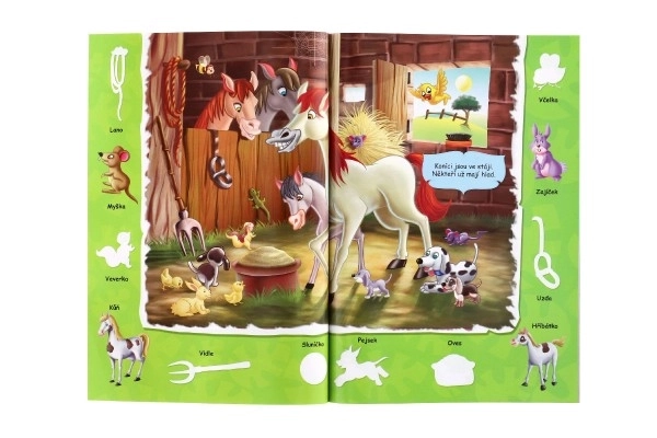 Livre Un monde coloré d'animaux avec des autocollants