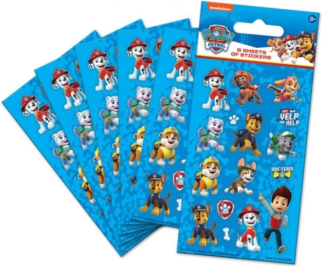 NICKELODEON Autocollants Pat' Patrouille en bleu