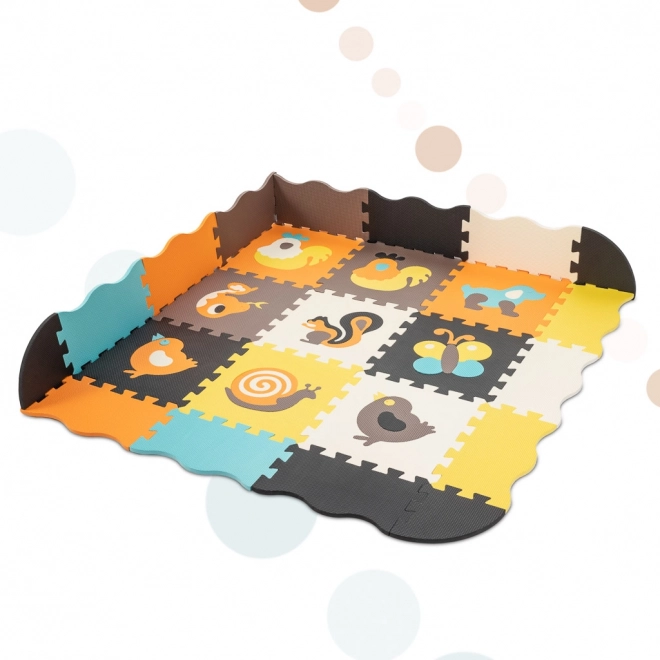 Puzzle en mousse coloré avec animaux et enclos - 25 pièces