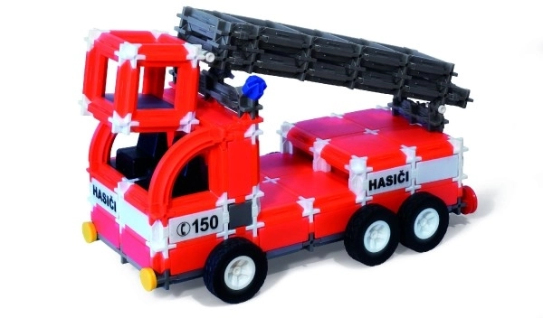 Kit de construction SEVA TRANSPORT Pompiers plastique 545 pièces dans une boîte 35x33x5cm