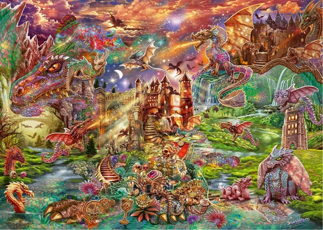 Puzzle Trésor du dragon 2000 pièces SCHMIDT