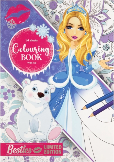 Livre de coloriages sur film Besties A4, 24 feuilles