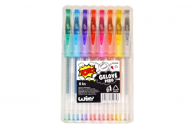 Stylos gel couleur - 8 pièces