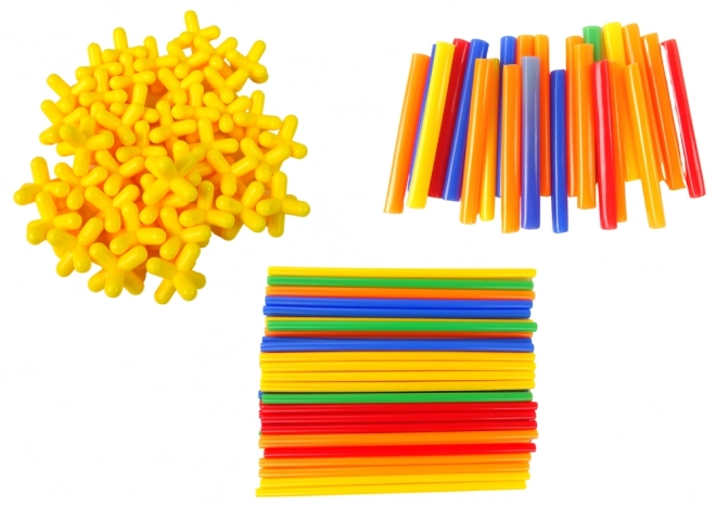 Jeu de construction de tiges et pailles
