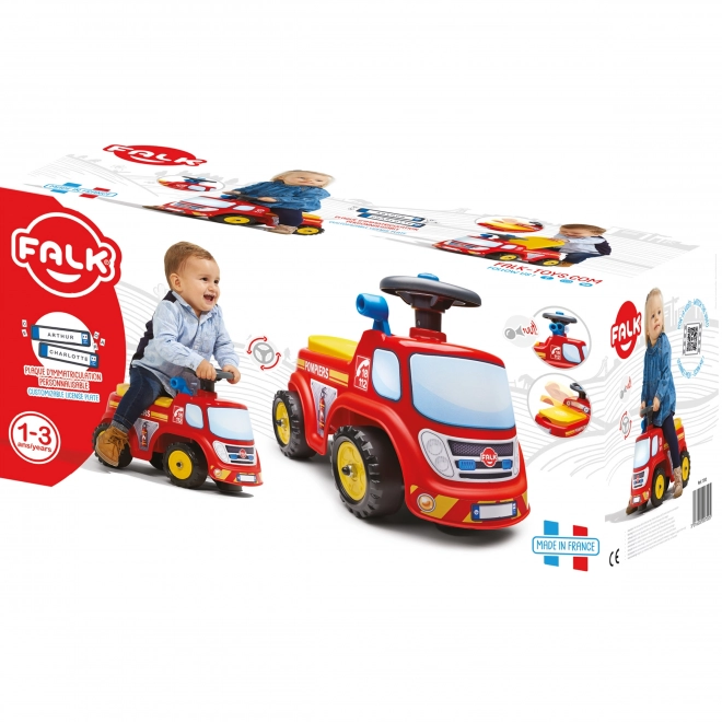 Camion de pompier roulant avec klaxon pour enfants par FALK