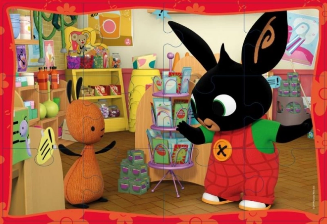 Puzzle avec Bing - 2x12 pièces : À l'école
