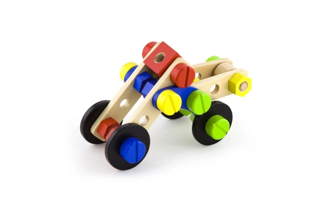 Jeu de construction en bois - 68 pièces