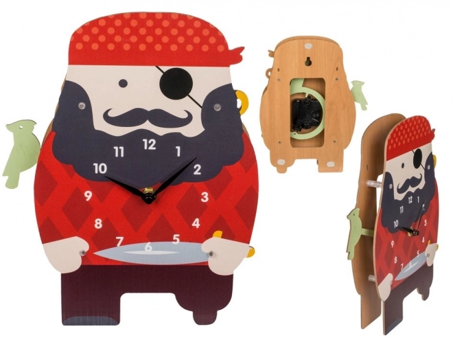 Horloge murale pirate