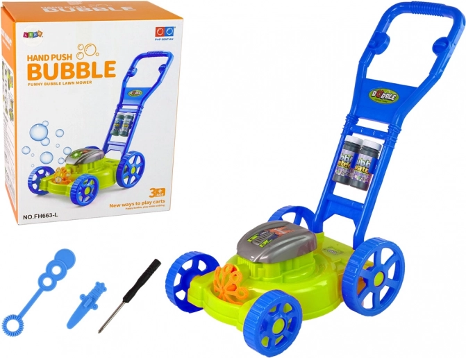 Tondeuse à bulles – tondeuse bleue pour enfants avec musique
