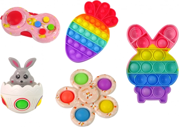 Formes POP IT ludiques sur le thème de Pâques