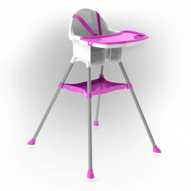 Chaise Haute DOLONI Blanc-Violet
