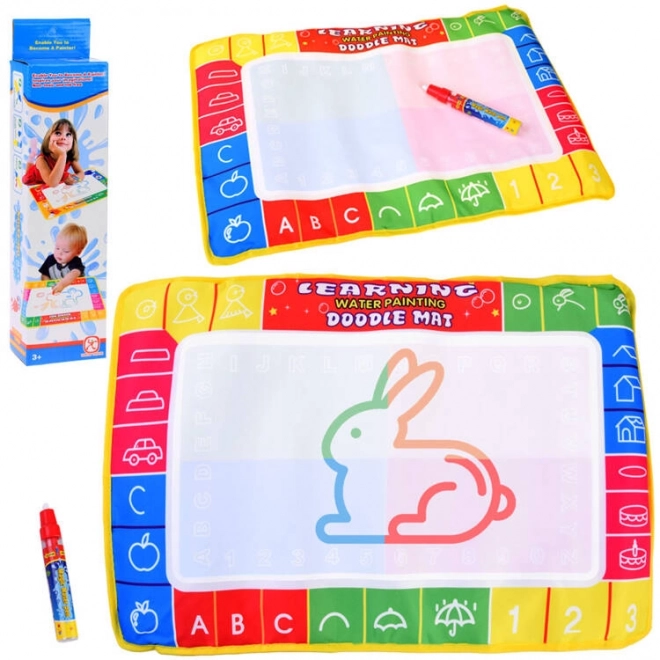 Tapis d'eau coloré avec stylo