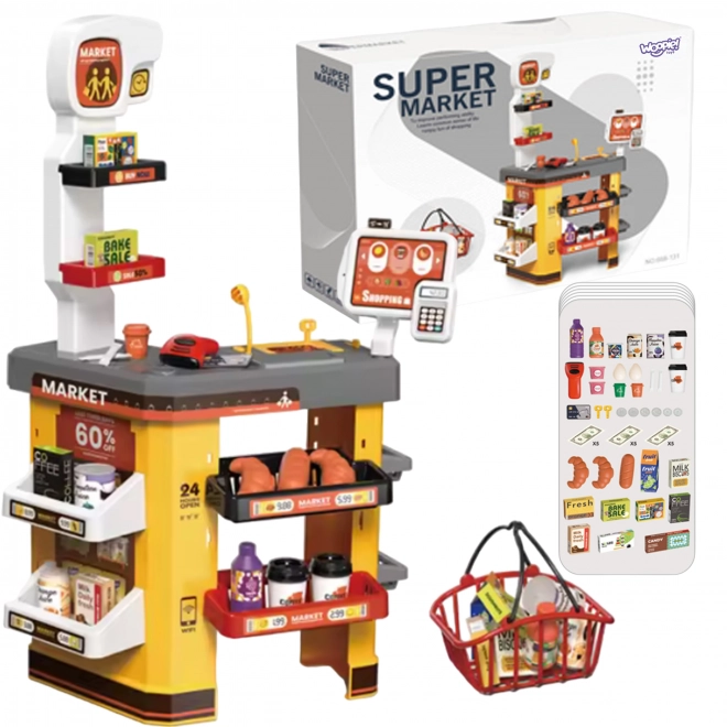 Supermarchés interactifs pour enfants avec accessoires