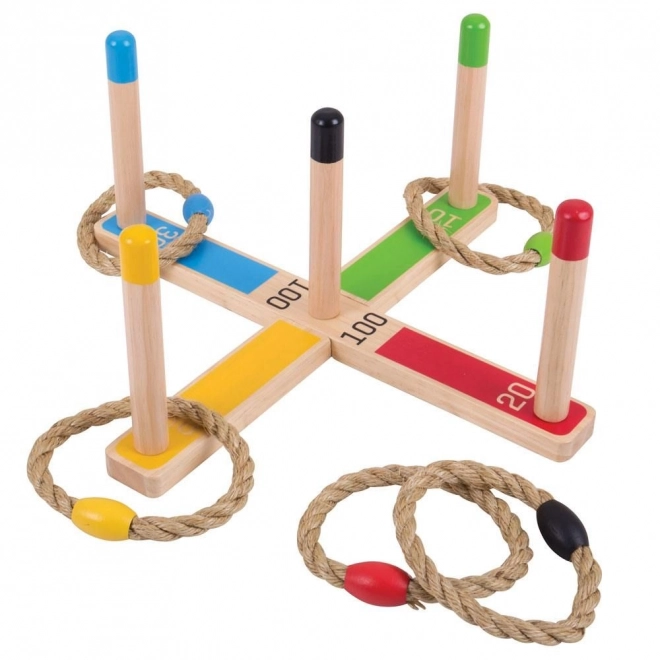 Bigjigs Jouets Lancer d'anneaux