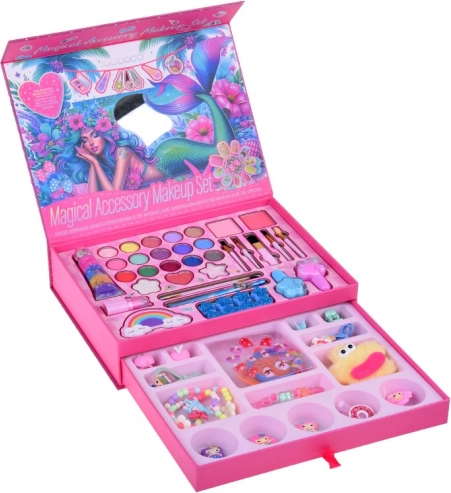Grande trousse de beauté Sirène fards à paupières vernis pinces élastiques pour cheveux
