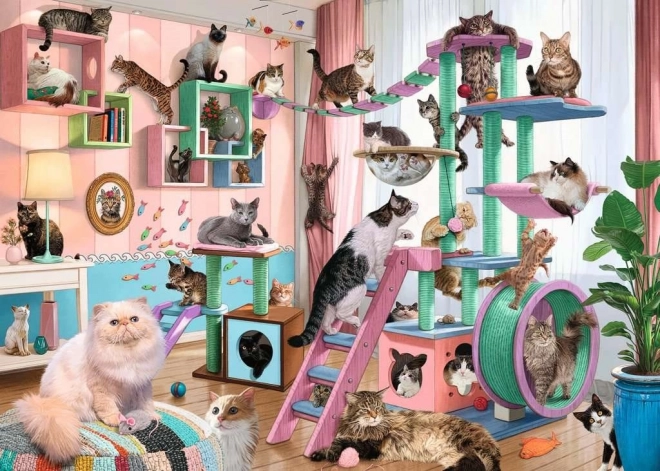 Puzzle Ciel des chats 1000 pièces