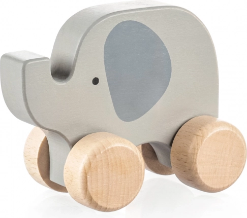 Animal roulant en bois – éléphant