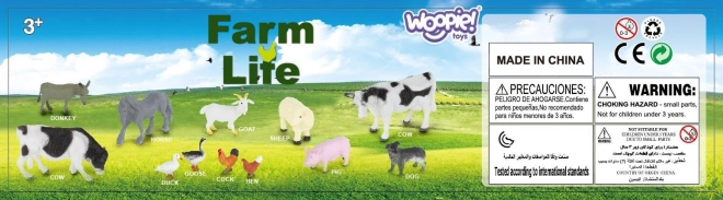 Woopie set de figurines animaux de la ferme 34 pcs