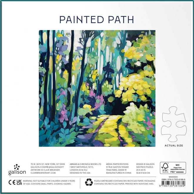 Puzzle Chemin Peint par Clair Bremner 500 pièces
