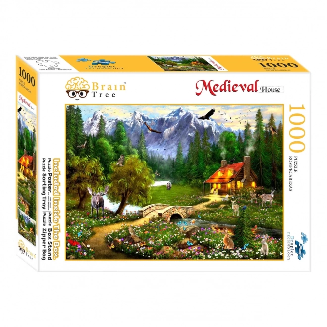 Puzzle Brain Tree - Chalet de montagne 1000 pièces