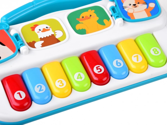 Clavier musical joyeux avec animaux