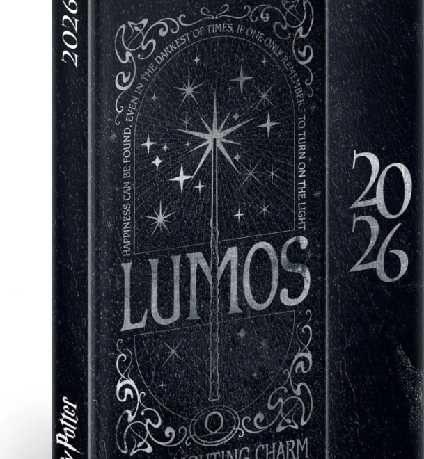 Agenda hebdomadaire magnétique Harry Potter Lumos 2026, 11 x 16 cm