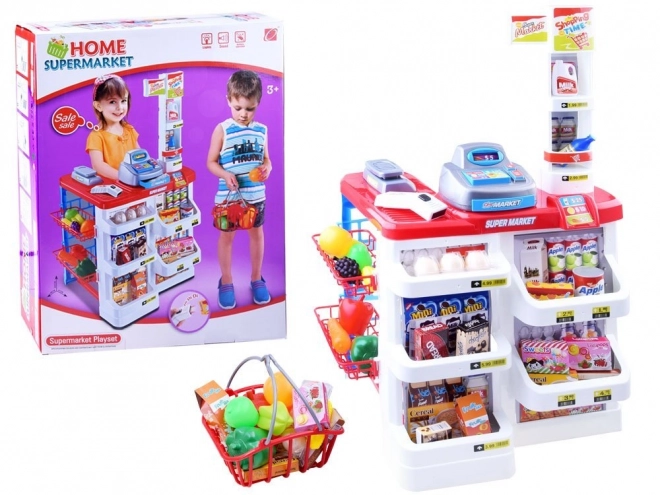 Supermarché pour enfants avec caisse et scanner