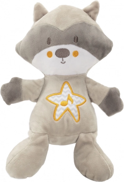 Doudou en peluche Raton laveur avec mélodie