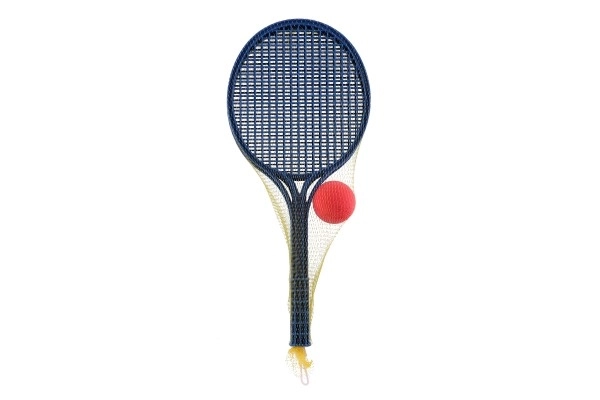 Tennis souple plastique coloré + balle 53cm en filet