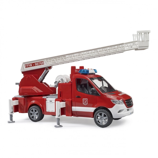 Camion de pompiers Mercedes-Benz Sprinter avec échelle pour enfants