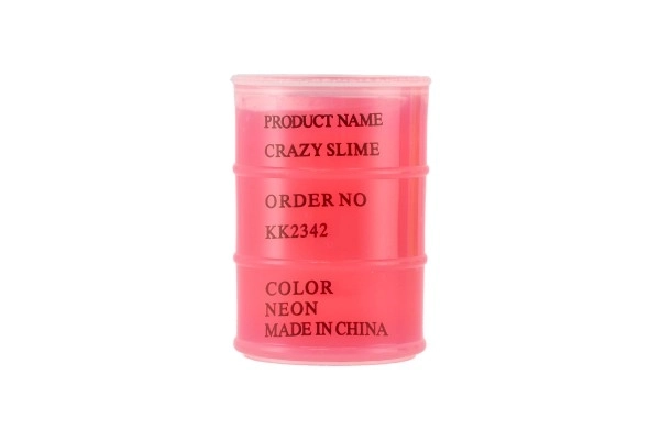 Sliz - masse 80g néon 8x5,5cm couleurs variées